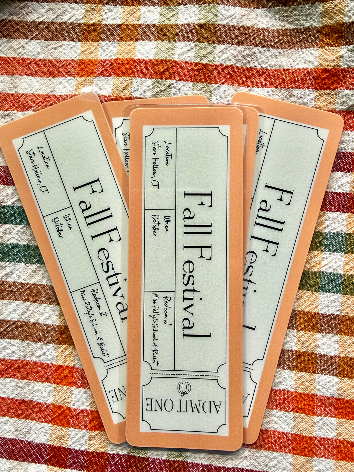 Fall Festival Gilmore Girls Bookmark