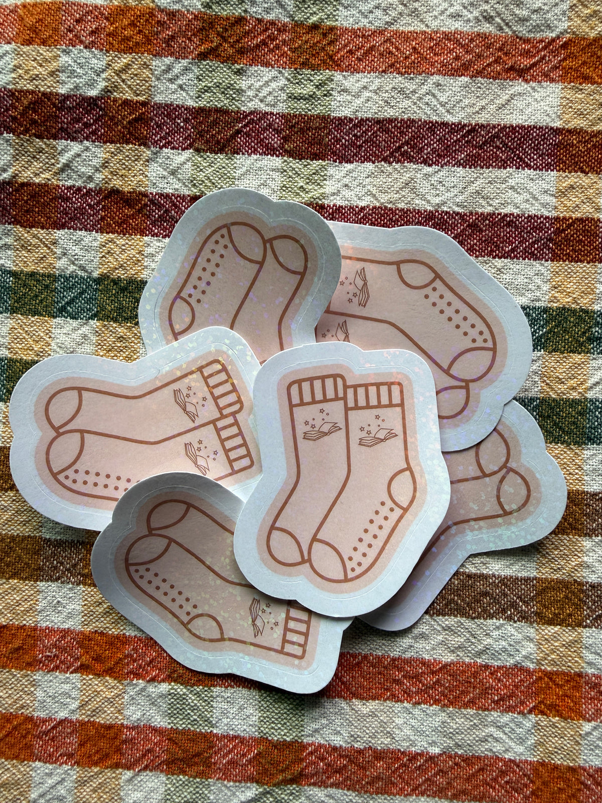 Pilates Bookish Socks Sticker