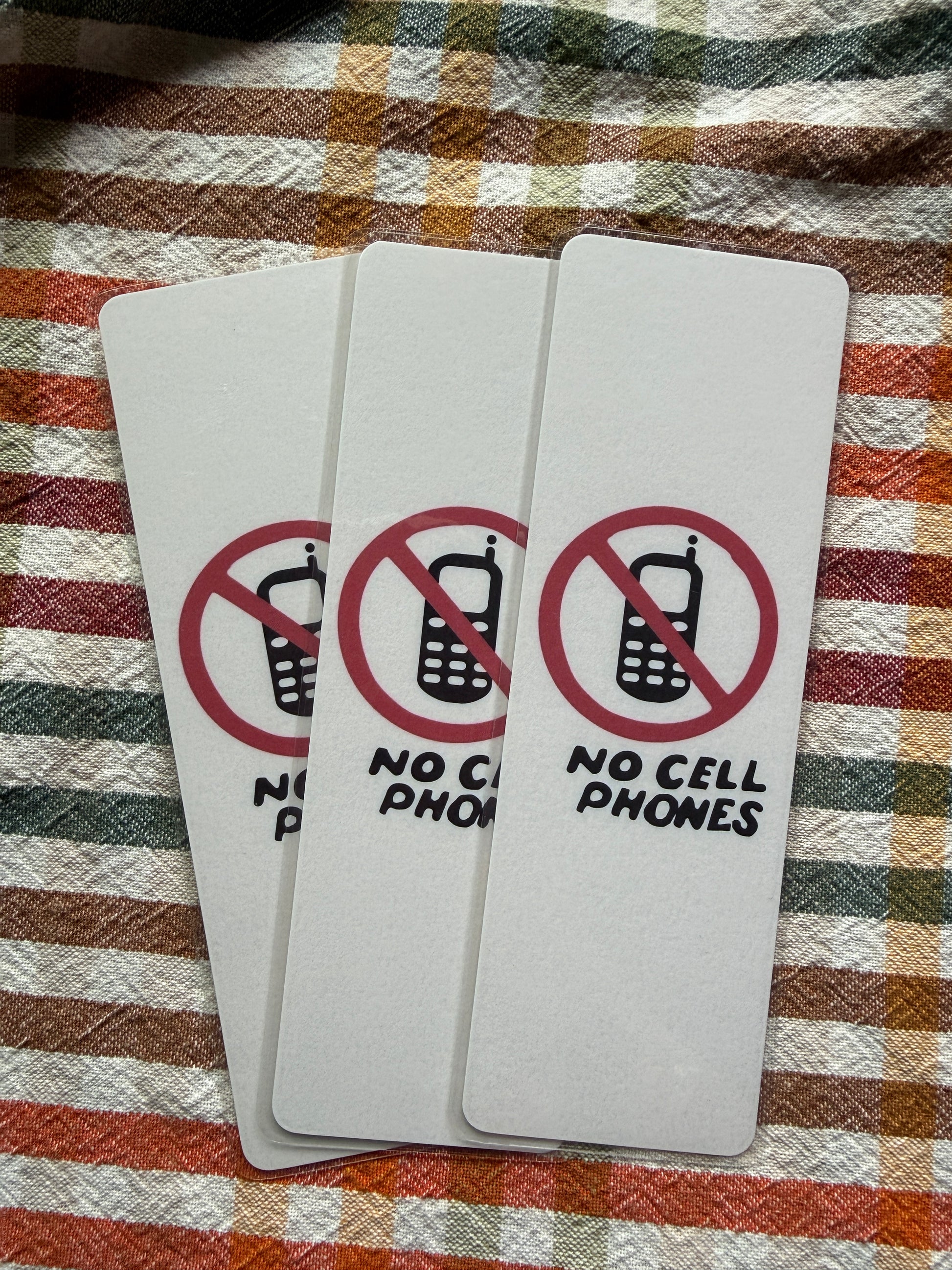 No Cell Phones Luke’s Dinner Bookmark