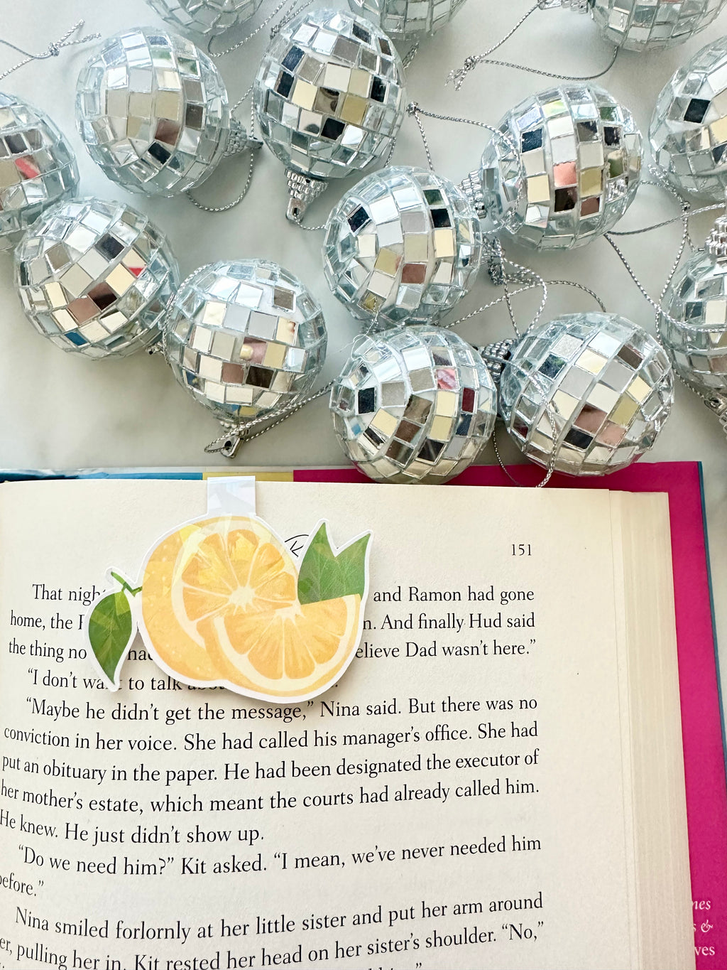 Lemon Magnetic Bookmark